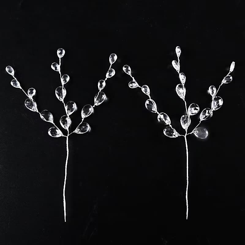 Cross-border Wedding Transparent Flat Teardrop Beads Wedding Lighting Decoration DIY Accessories Fancy Garland Materials
