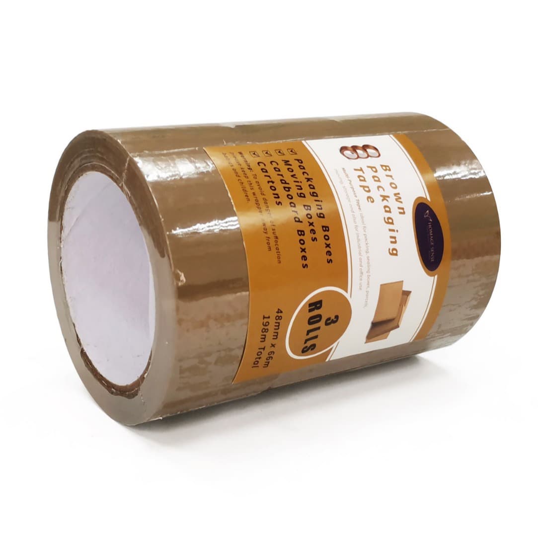 Brown wholesale coffee brown 50 pack sealing tape, express packing tape, whole carton sealing tape, environmentally friendly.