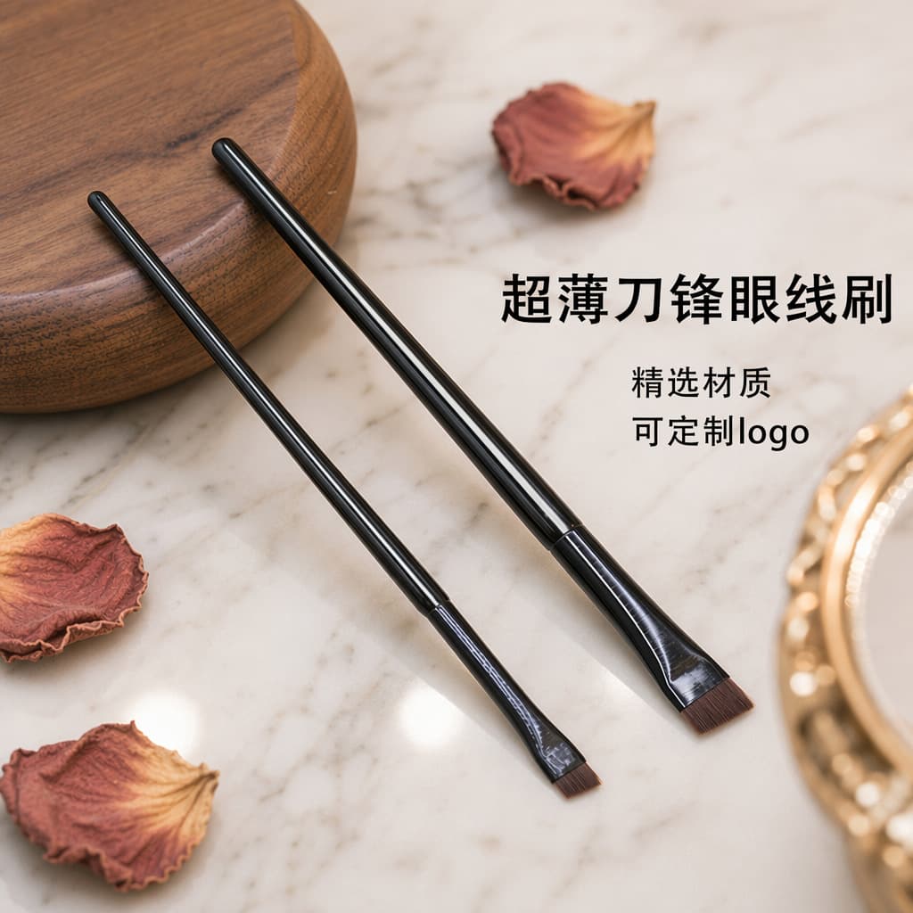 Blade Eyeliner Brush Blade Eyebrow Brush Flat Head Sketch Eyeliner Portable Eyeliner Pen Makeup Brush Beauty Tools