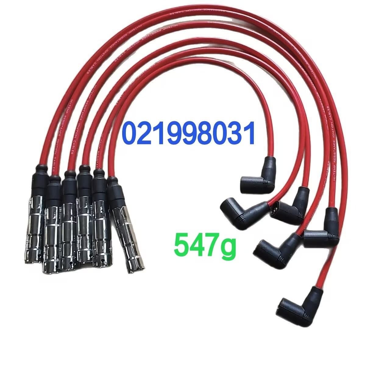 New Spark Plug Cable 021998031 for Golf Jetta 1999-2002 Vr6 2.8L 7mm