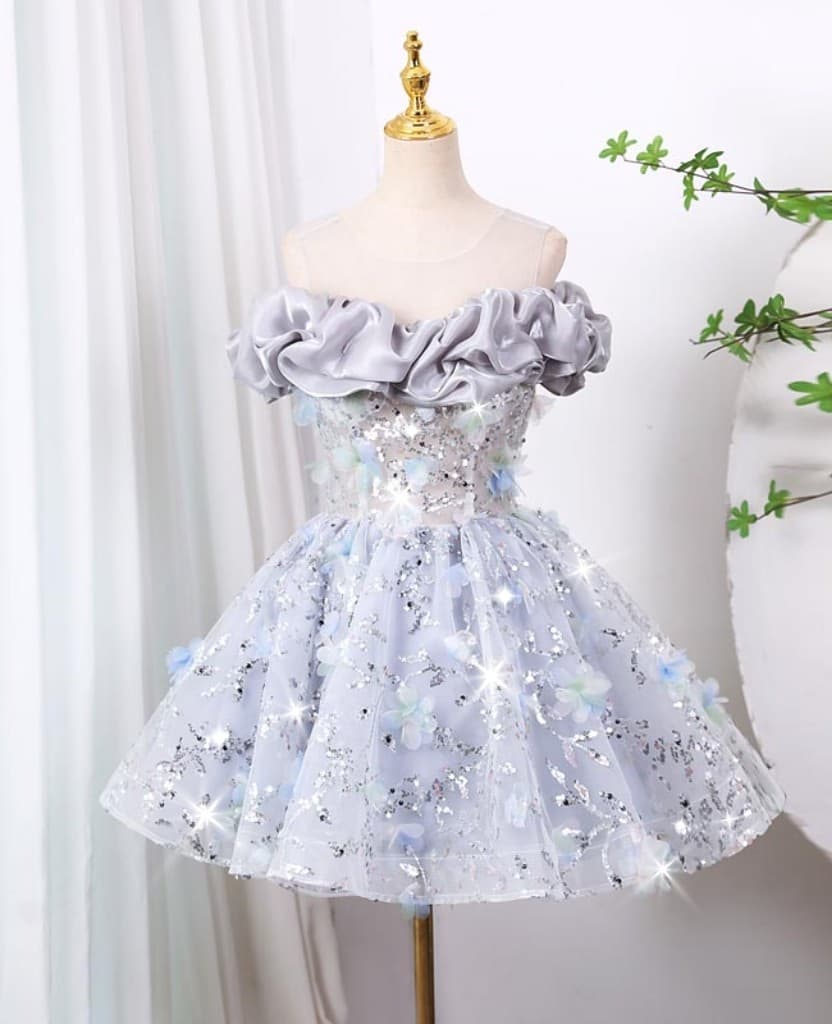 Children's Day Host Dress Women Summer Short Stunning French Princess Dress Piano Performance Dress