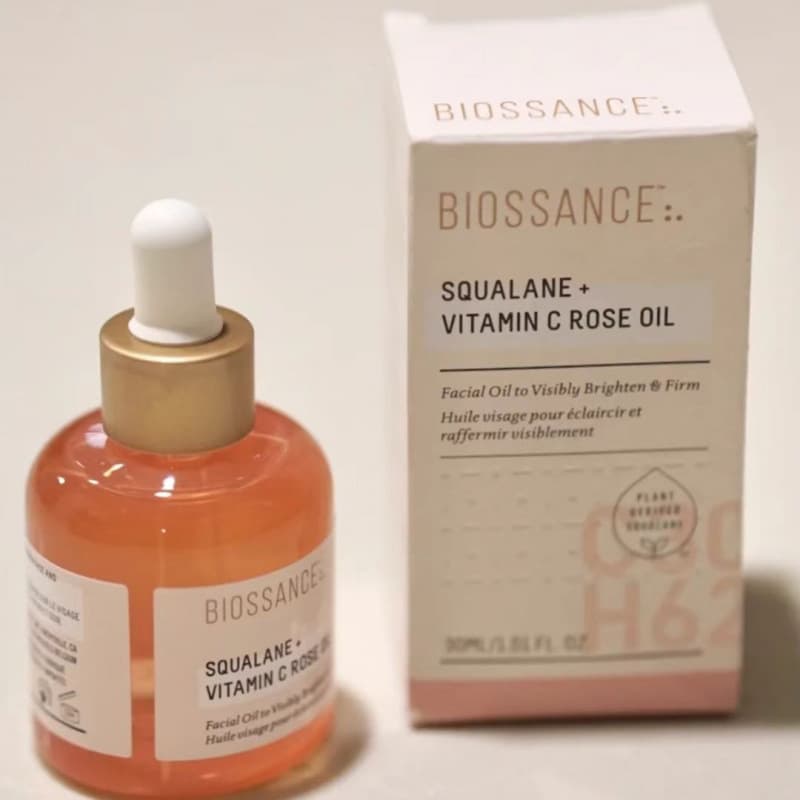 Biossance Squalane + Rose Vitamin C Brightening Oil Serum 30ml