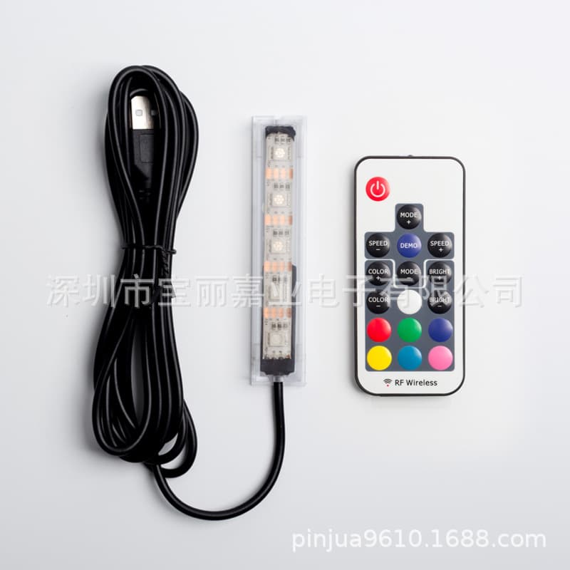 USB Light Strip for Building Block Fish Tank, USB Light Strip Interface, Fish Tank Light, Frosted Sea Blue Stone