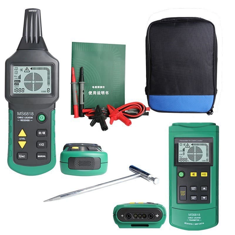 MS6818 cable detector, neutral cable finder, wire open/short circuit diagnostic instrument, multi-function instrument for underground applications.