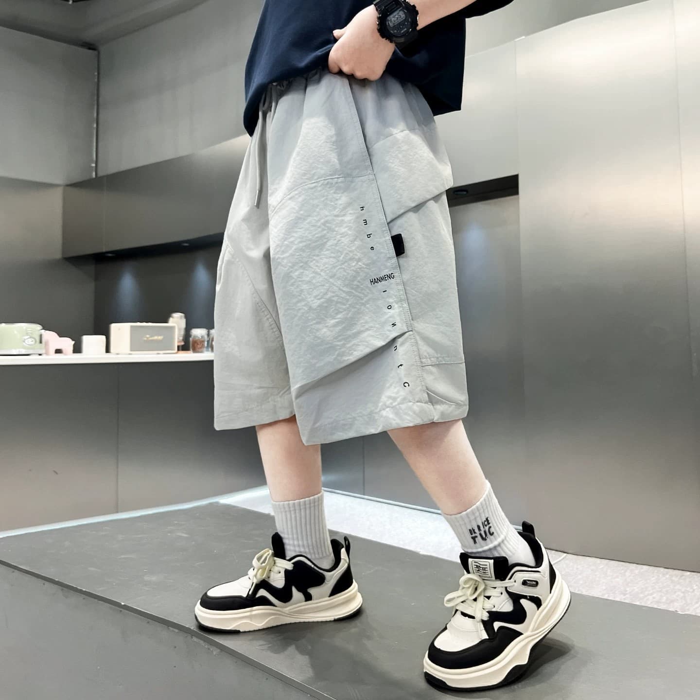 Children's Boys' Shorts Summer 2026 New Style Kids Thin Pants Casual Boys Summer Cargo Pants Middle and Big Kids Trendy