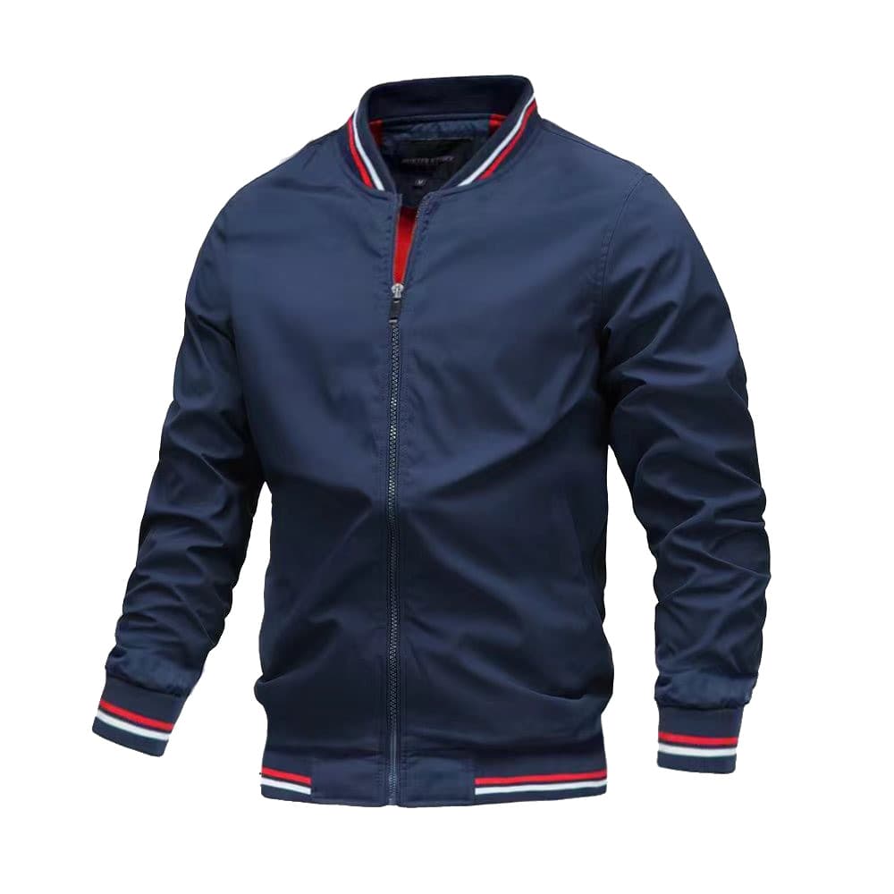 Jackets, trendy men's spring and autumn new European and American casual jackets, fashionable outerwear, men's tops, thin wholesale jackets