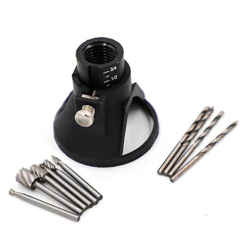 Rotary Tool Drill Bit Locator Electric Mill Accessories Horn Cover Electric Mill Model Holder Mini Electric Mill Locator