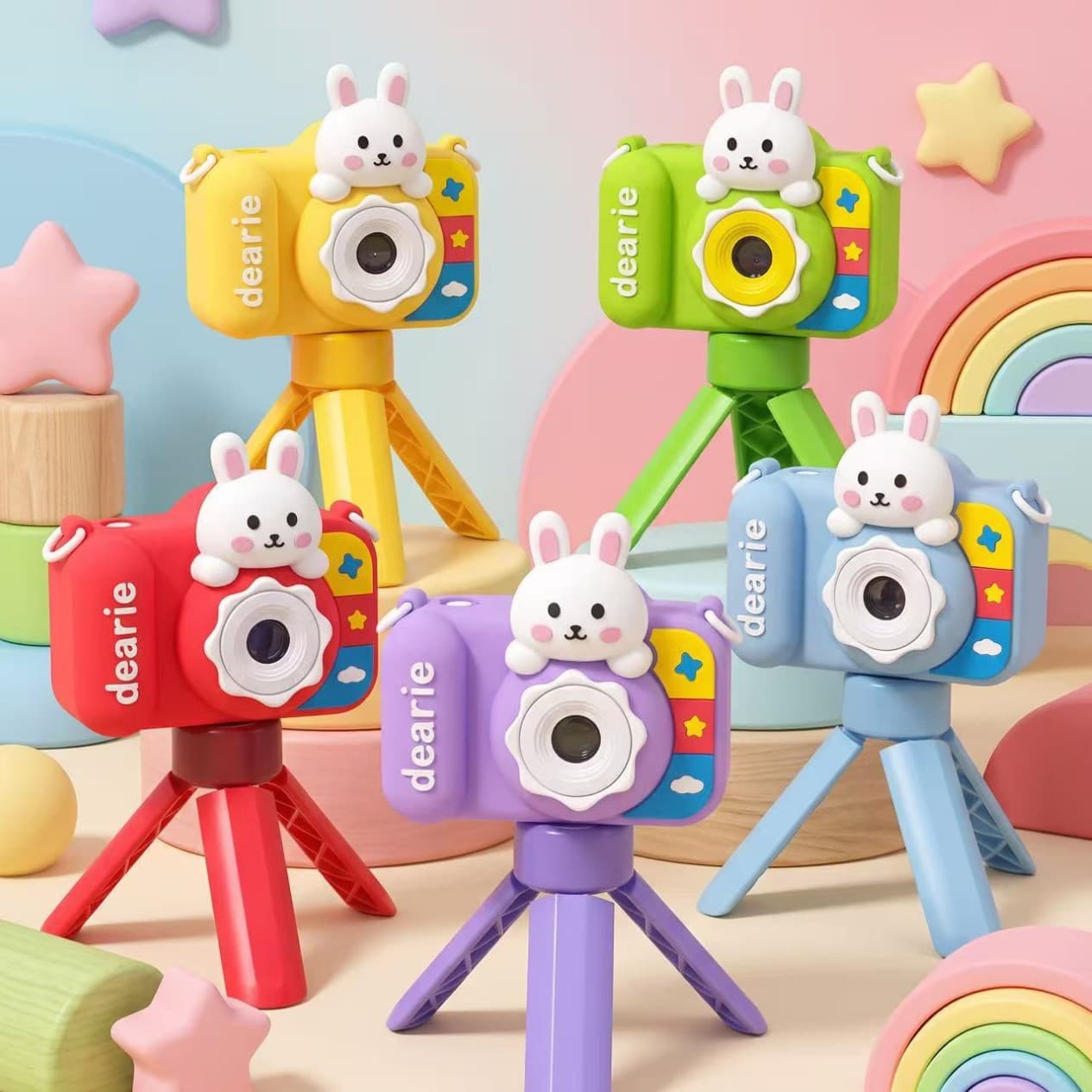 Cross-border Private Mold New Kids Camera Trendy Playful Design High Aesthetic Pixel Student Kids Digital Birthday Gift