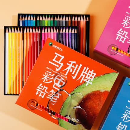 Marley Color Pencil Set 48 Colors Water-Soluble Brush Art Special Hand-Painted Oily 72 Colors Children's Painting Colored Pencils