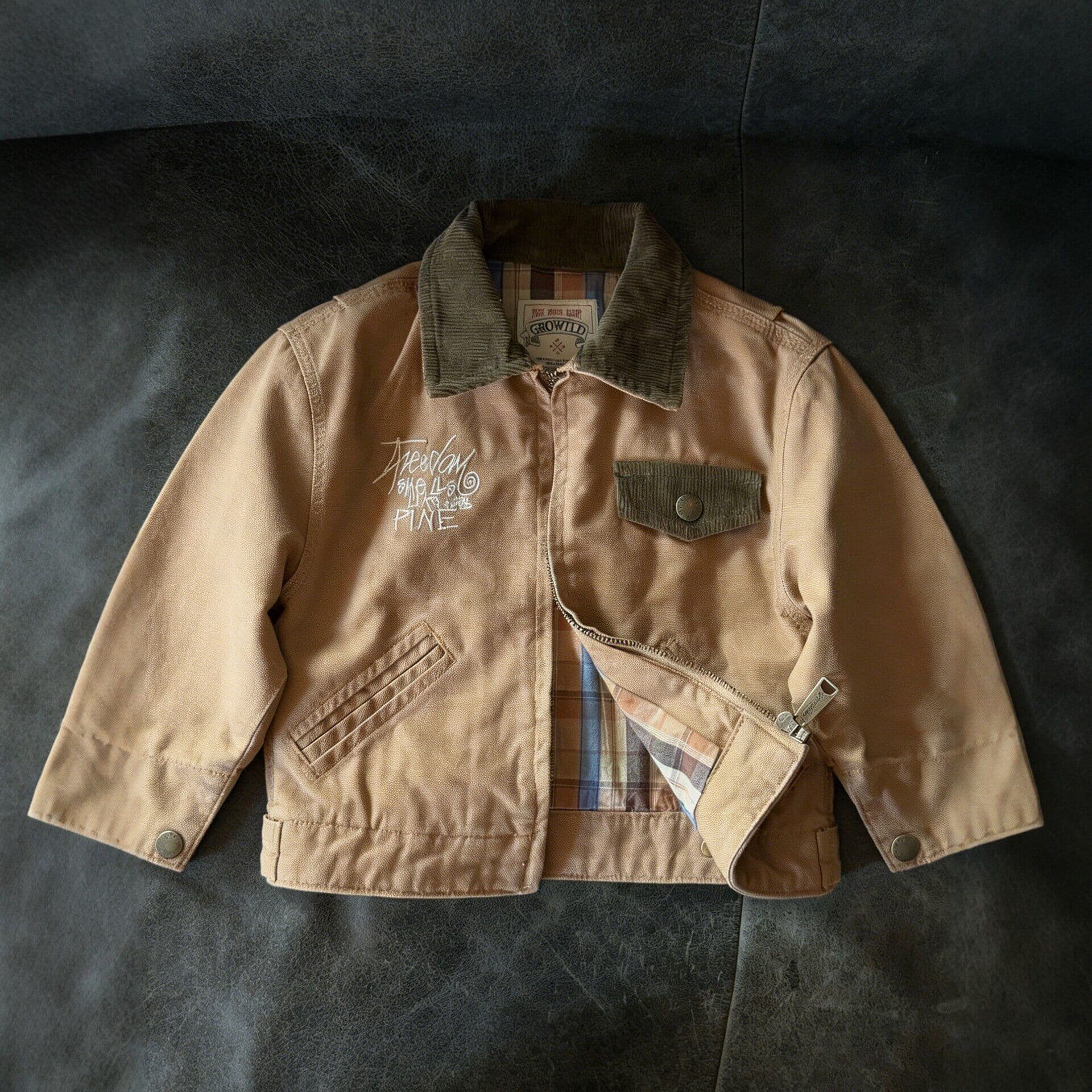 Boys Jacket 2026 Spring New Fashion Trendy Contrast Color Turn-Down Collar Letter Print Top Baby Toddler Blazer