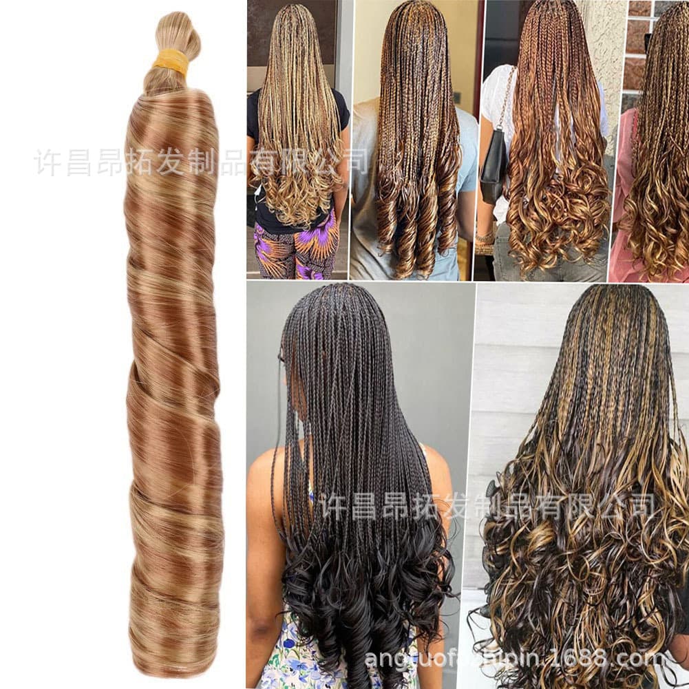 SilkyFrench Loose Wave Crochet Braids Hair 24in Crochet hair