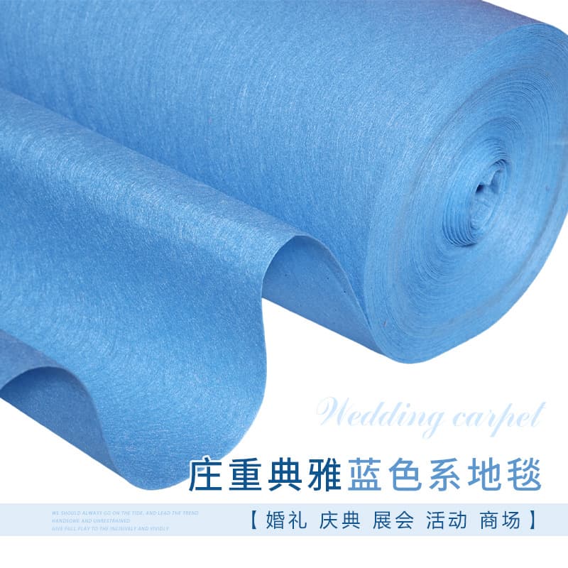 Light Blue Carpet, Wedding Carpet in Dark Green, Sky Blue, Royal Blue, Wedding T-Stage Decoration, Disposable Dark Blue Carpet