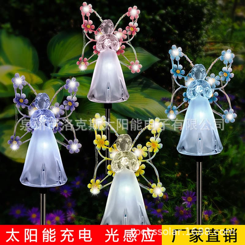 Solar Powered LED Lighting Decorative Lamp Post Cap Light for Outdoor Garden Yard Decoration Warm White Light