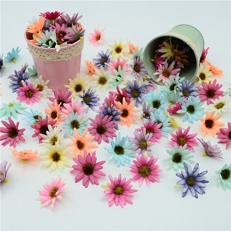 Simulation Small Claw Chrysanthemum Gift Box Clothing Accessories Daisy Garland DIY Handmade Material Photography Props Decorative Hat Flower
