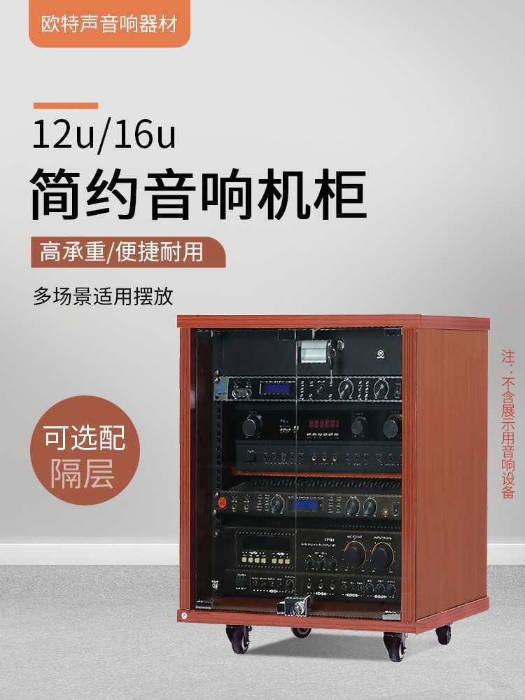 12U Amplifier Chassis, 16U Home Theater Rack, Mixer Stand for KTV Audio and Microphone Cabinets