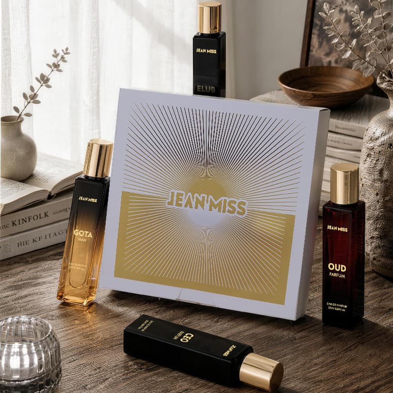 JEAN MISS pheromone perfume natural fresh and elegant long-lasting fragrance men's four-piece fragrance set