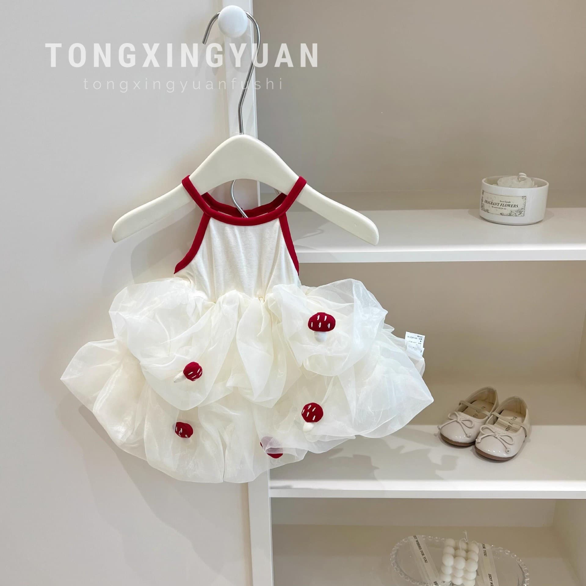 Child star Yuan children's clothing girls skirt summer children's princess dress suspender mesh dress girl dress high-end