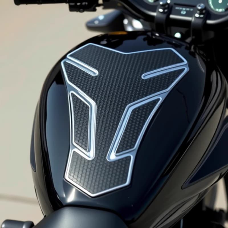 3D retro motorcycle fuel tank sticker motorcycle fuel tank sticker fishbone motorcycle motorcycle modified Kawasaki sticker