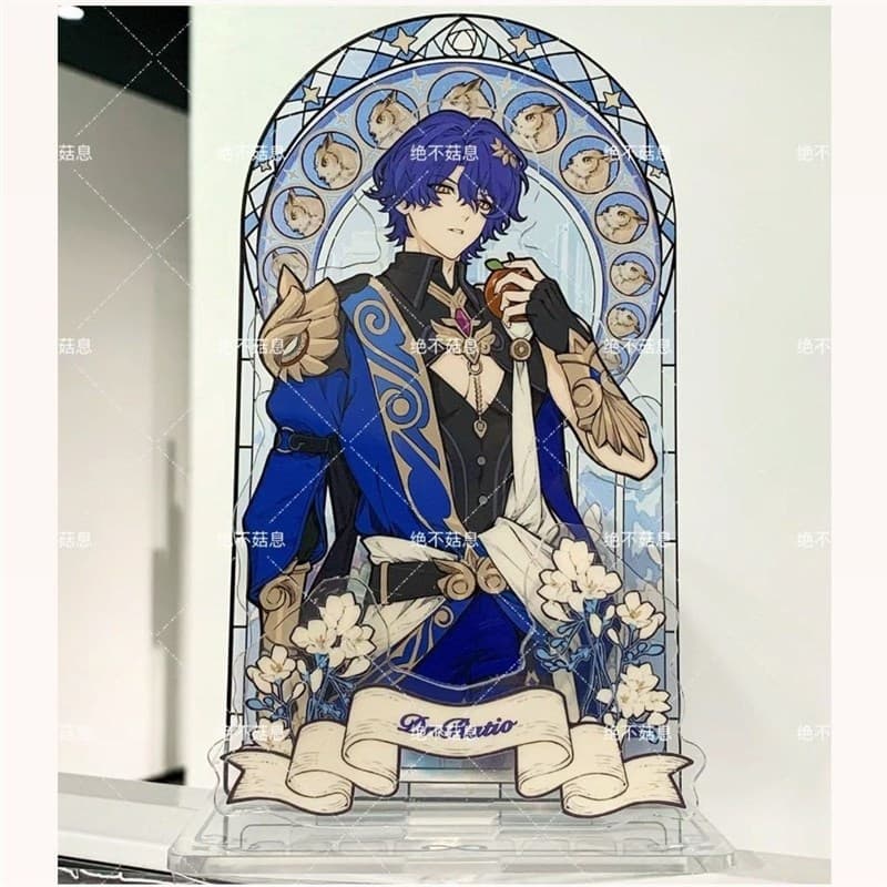 Gumei Stained Glass Style Acrylic Stand Anime Merchandise Single Insert 10cm Gift Ornament