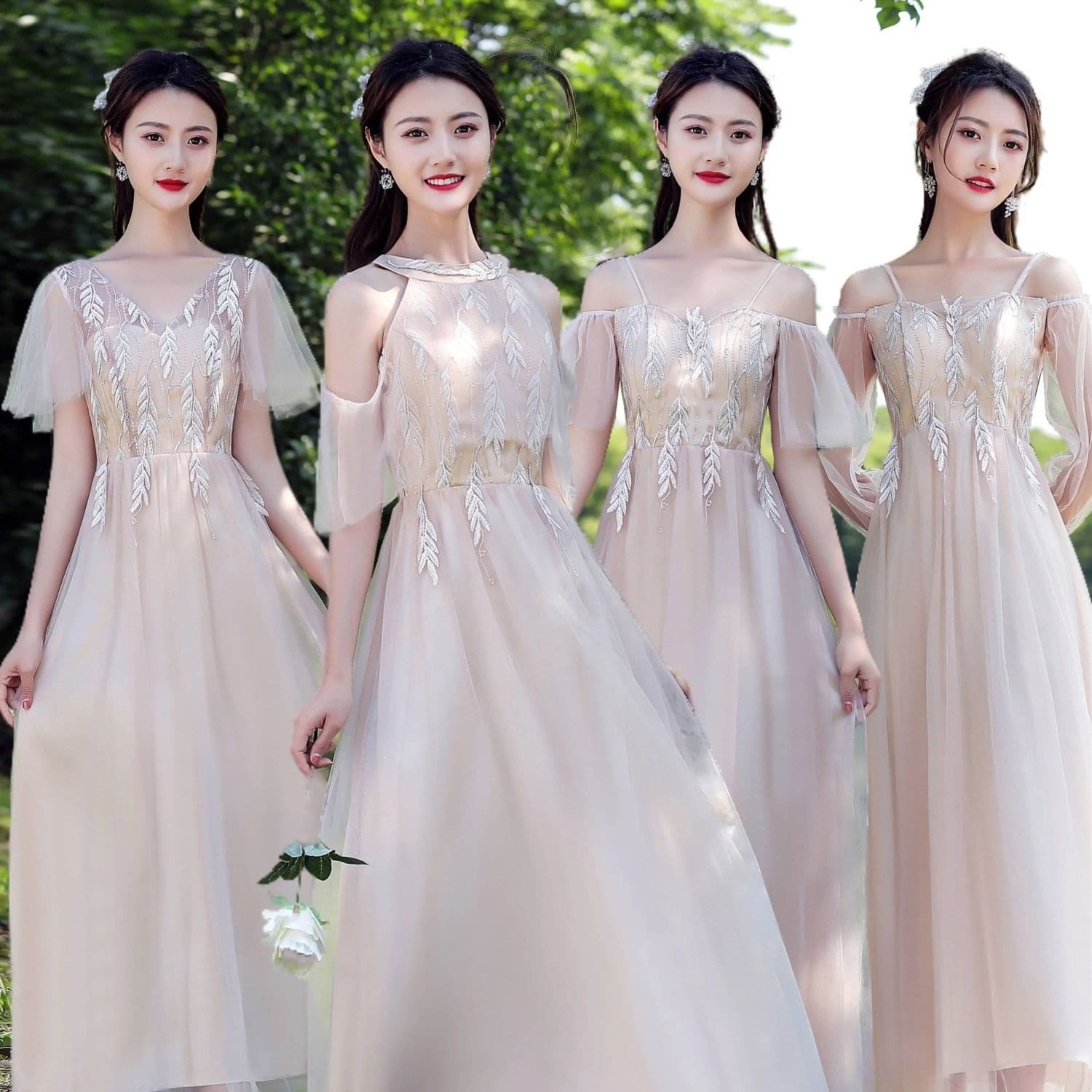 Bridesmaid Dresses 2026 New Sling Long Sleeve Slim Sisterhood Annual Meeting Large Size Super Fairy Adult Ceremony Banquet Student