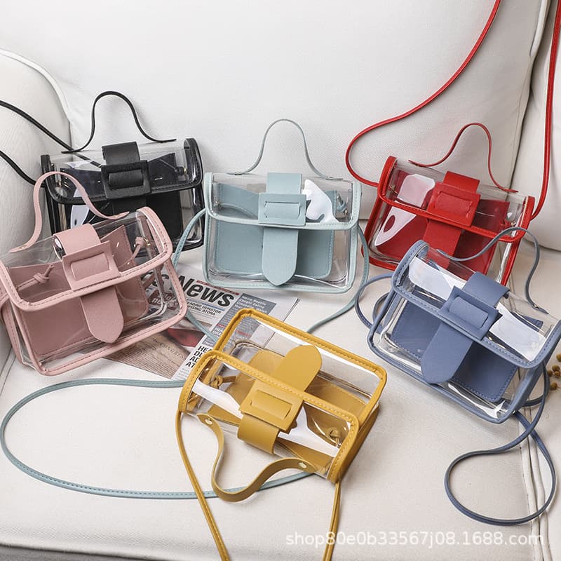 Ladies Transparent Jelly Handbag Korean Style Women's Tote Bag