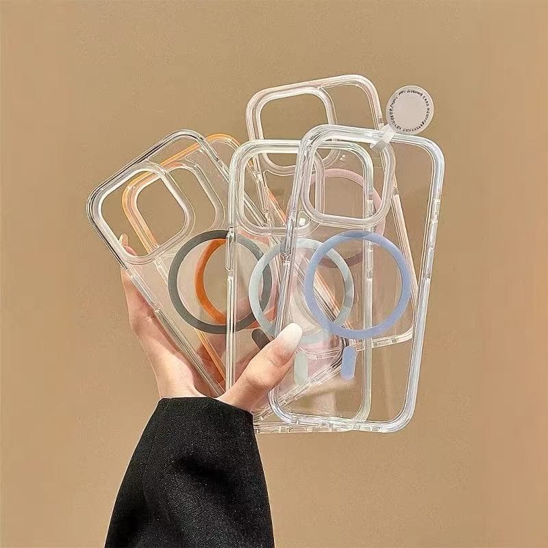 Korean-style minimalist transparent case compatible with iPhone 16 Pro Max, premium look for 14, 13 Pro, couple style for 15 Pro new