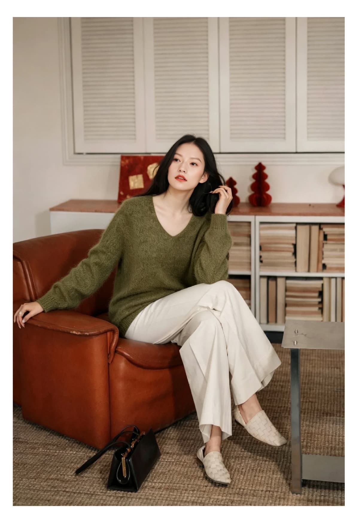 5% Mulberry Silk 10% Cashmere 85% Wool Cashmere Brushed Sweater, Loose and Relaxed Fit, Direct from Tongxiang Brushed Knitwear Source Factory