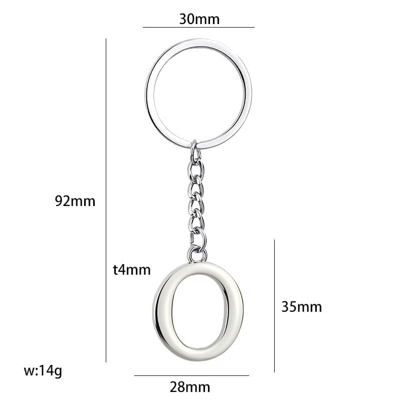 Creative Uppercase and Lowercase English Letter Keychain European and American Souvenir Small Gift Keychain Custom Personalized Name Letter Pendant