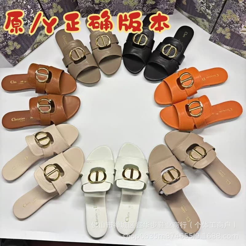 High Version D-Buckle Round Toe Flat Sandals 2026 New Style Outdoor Versatile Casual Open Toe Beach Half Slippers