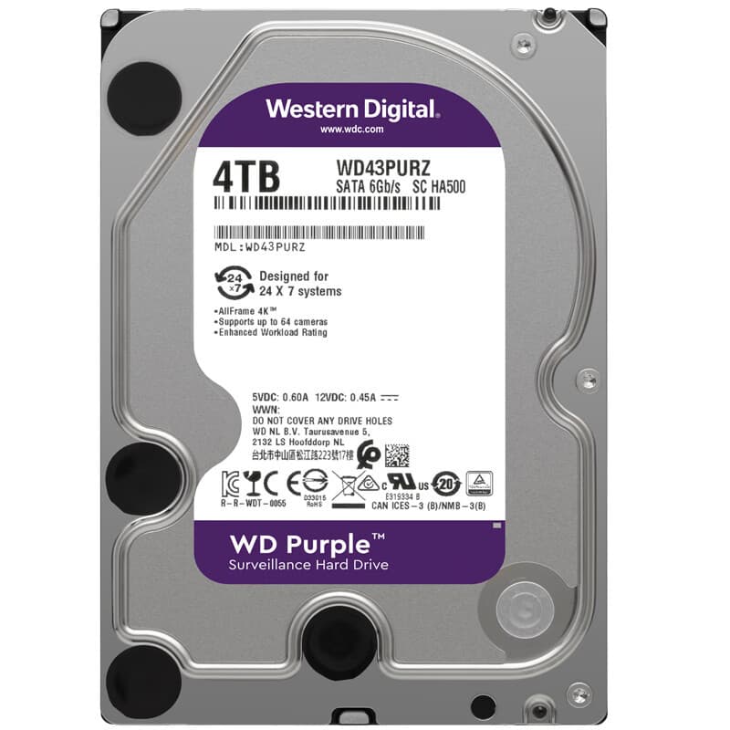 WD Western Digital Purple 1TB 2TB 4TB 6TB 8TB 3.5-inch Surveillance Hard Drive SATA