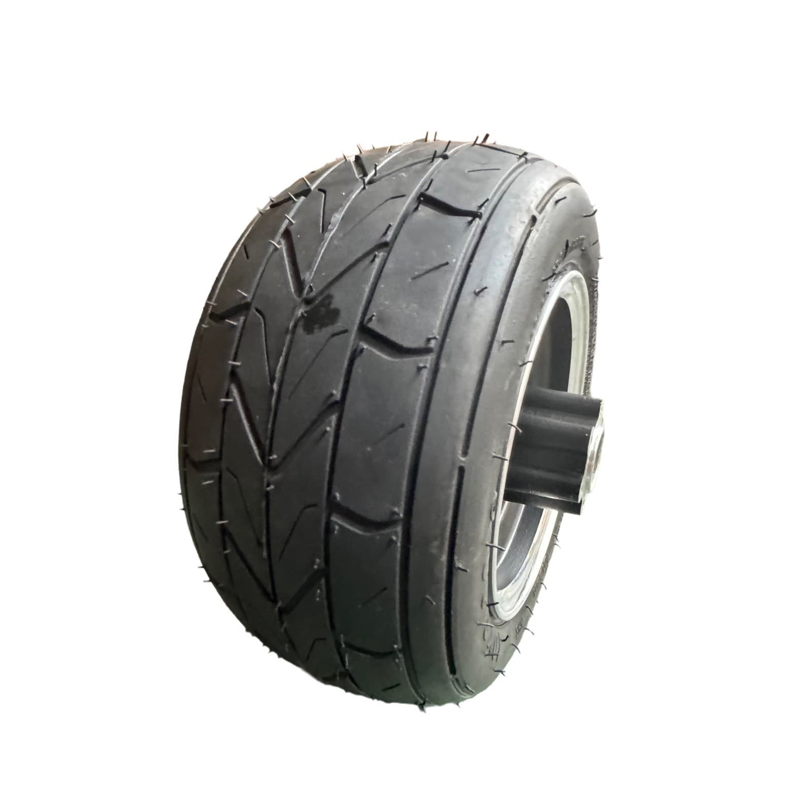 10x6.00-6 Tubeless Tire with Disc Brake Hub 12mm Axle Hole, 176mm Wheelbase, Small Harley Front Wheel