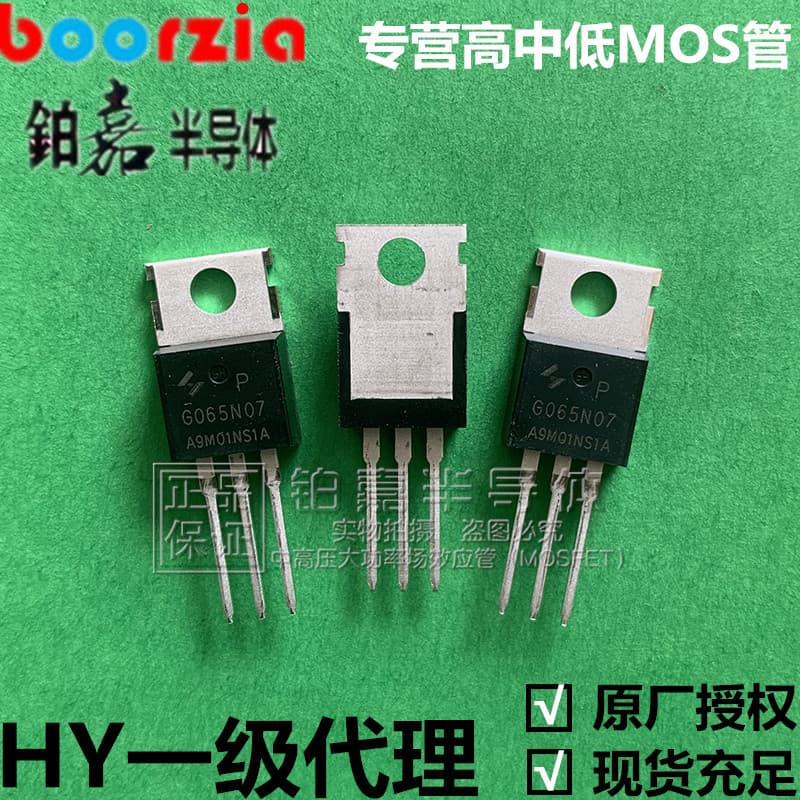 HYG065N07NS1P TO-220 70V 100A 125W 5.5mΩ MOSFET HuaYi Micro