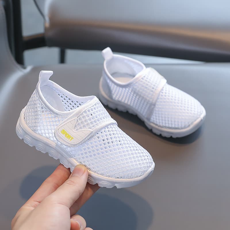Children's White Canvas Shoes for Girls and Boys, Student White Sneakers, Kindergarten Indoor Shoes, White Kids' Shoes
