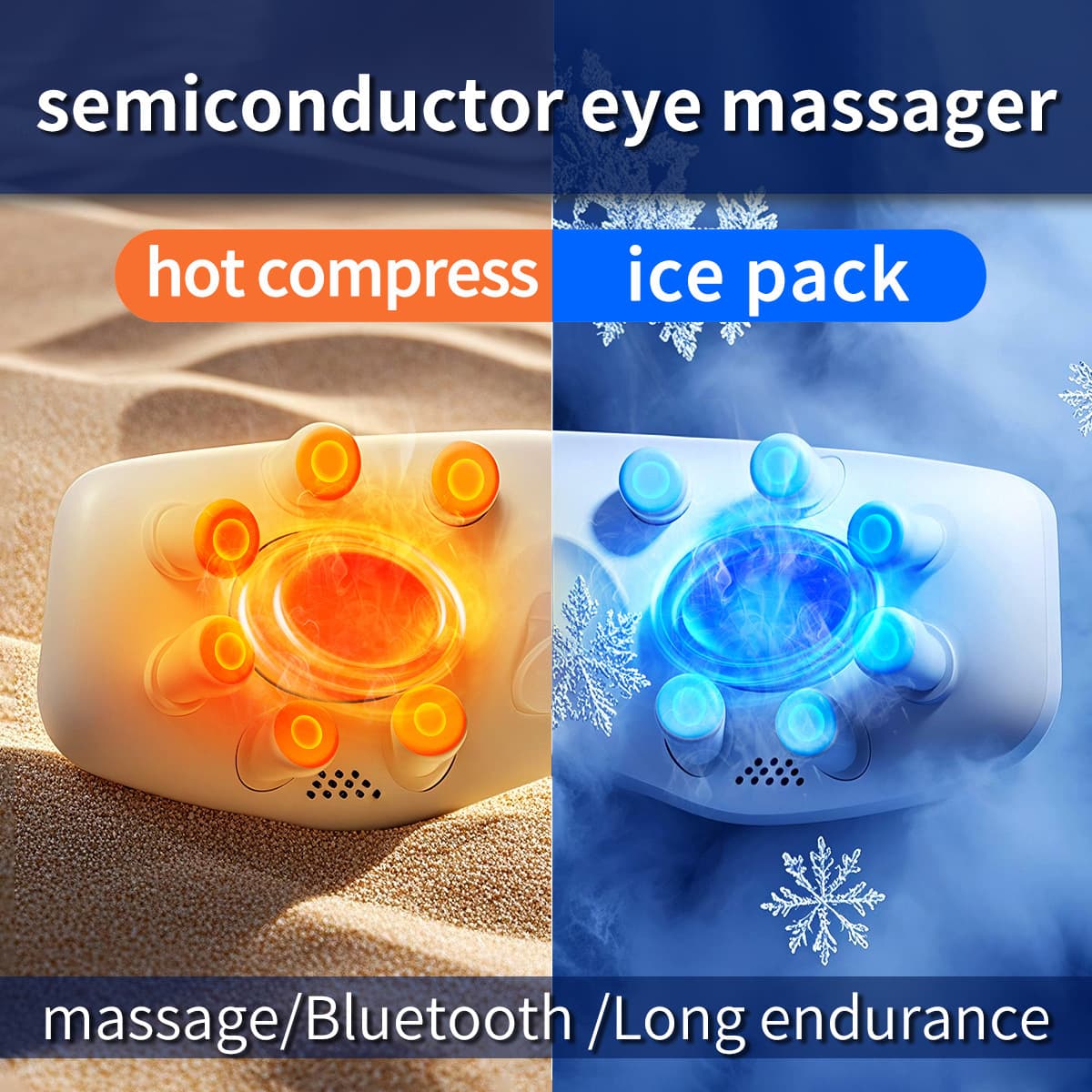 New hot and cold compress eye massager, electric eye massager, eye massager gift.
