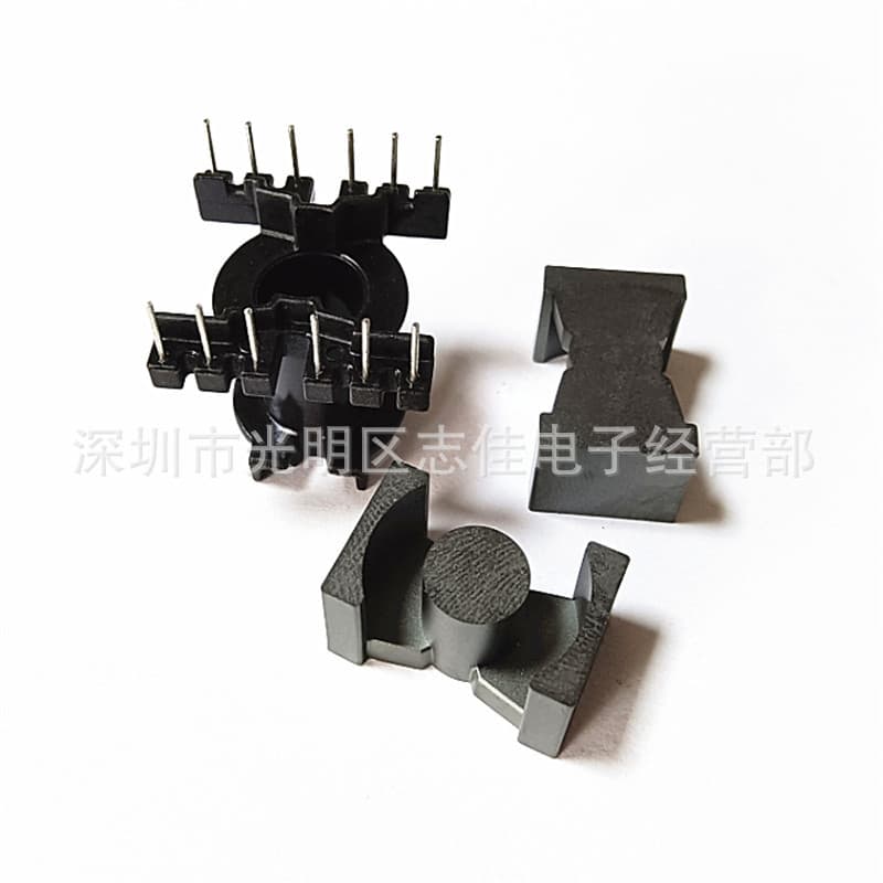 PQ2020 Transformer Core and Bobbin PQ2020 Bakelite Bobbin with 2.5mm Baffle, Vertical 6+6 Pin Bobbin