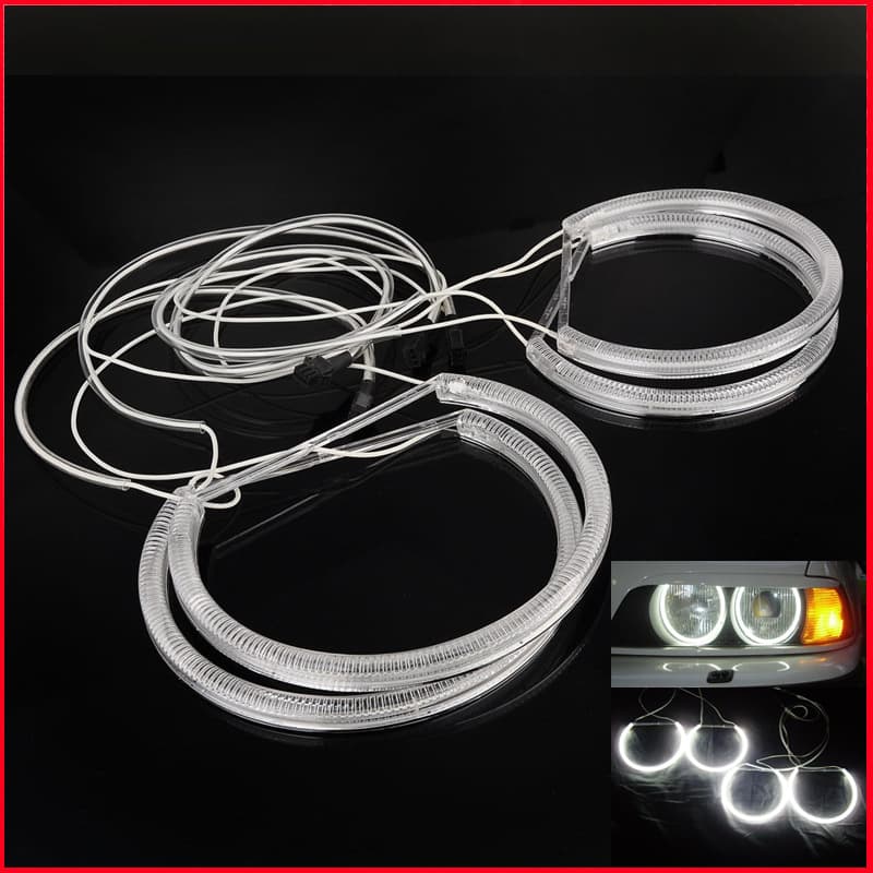 131MM+146MM 3 Series E46 Compact CCFL Cold Cathode Tube Halo Ring Light Guide Angel Eye Kit
