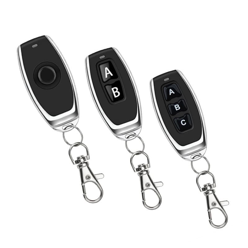 Small Metal EV1527 Learning Code Wireless Remote for Barrier Gates, Electric Doors, Lighting Control, Roller Shutters 433M