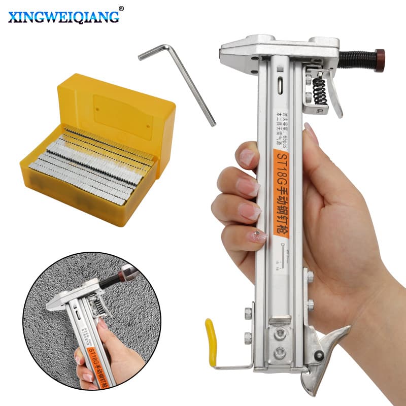 ST18 manual nail gun, steel nail gun, cement nail gun, wire duct nailing tool, straight nail gun