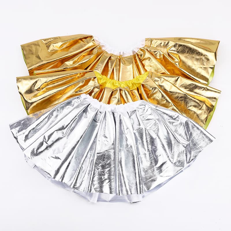 2025 European and American Halloween Costume, Tutu Skirt, Cheerleading Girls' Sequined Mesh Tutu Skirt, Mini Skirt