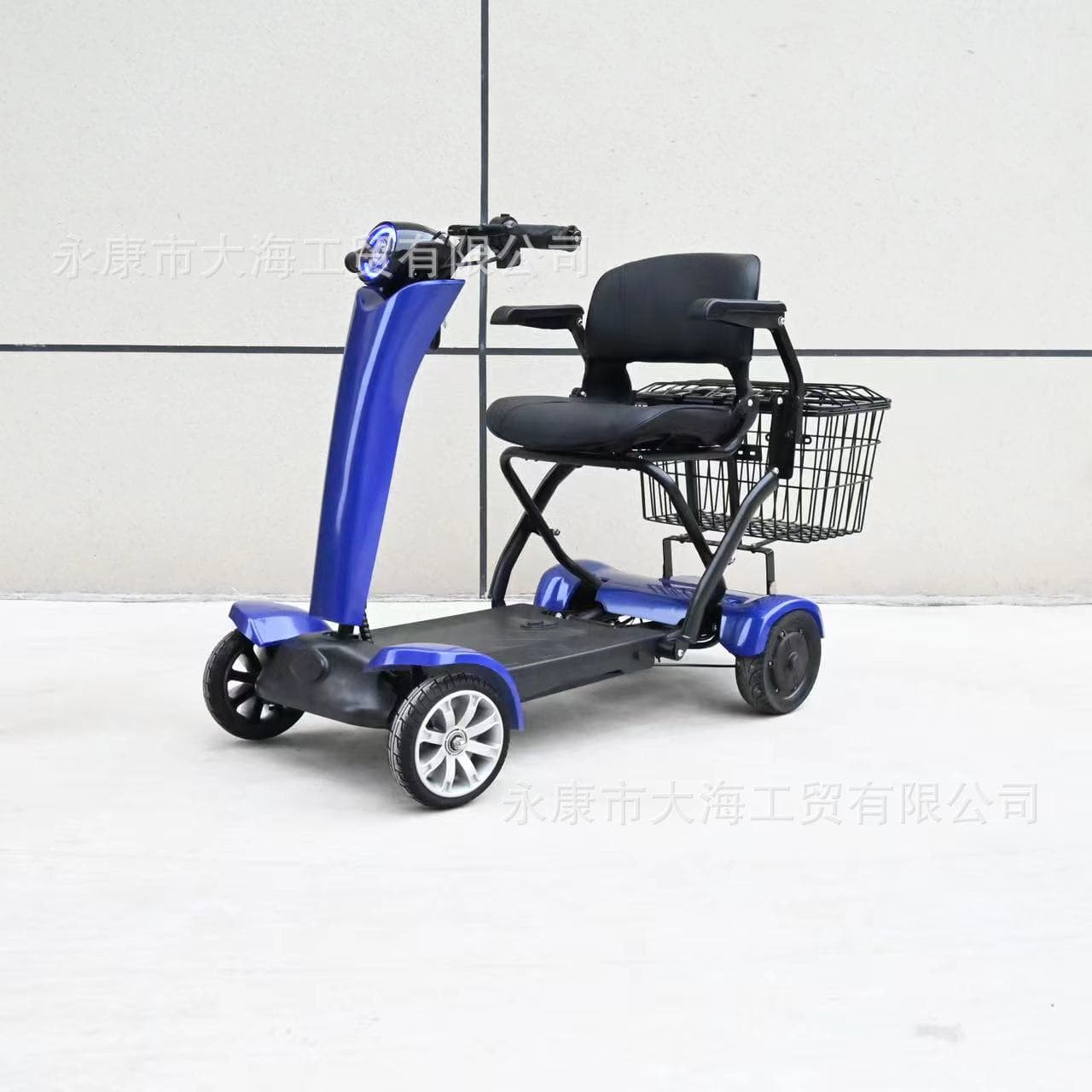 Four-Wheel Auto-Folding Electric Scooter for Seniors 36V Dual-Drive Mobility Scooter Source Factory Drop Shipping