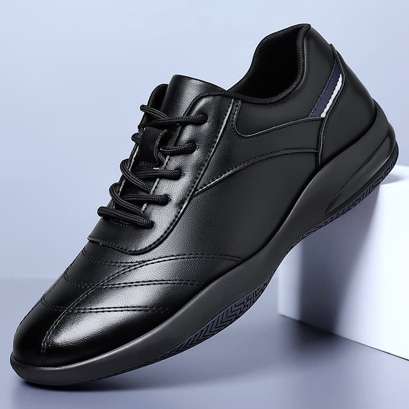 Comfortable soft-soled men's leather shoes, spring and autumn sports and casual shoes, men's British white shoes, non-slip genuine leather shoes wholesale