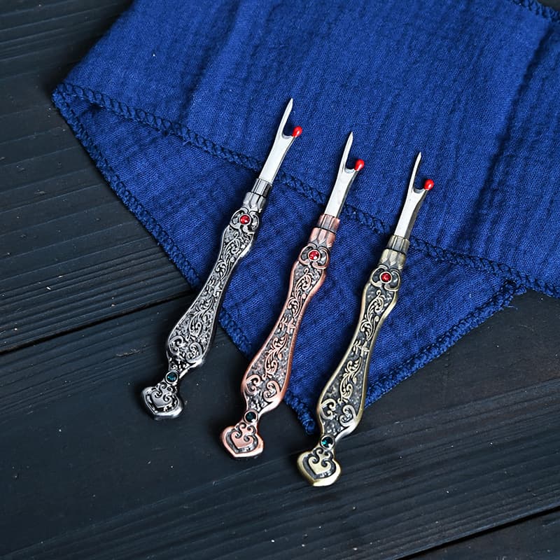 Exquisite Cross Stitch Retro Zinc Alloy Wire Stripper Tool Thread Stripper Garment Tailor Large Thread Cutter Thread Stripper