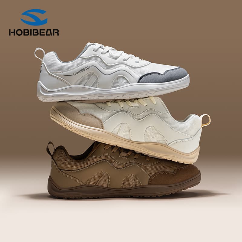 HOBIBEAR Wide Toe Shoes Spring Autumn Men's Comfortable Sports Shoes Outdoor Durable Walking Shoes Running Shoes Factory Direct