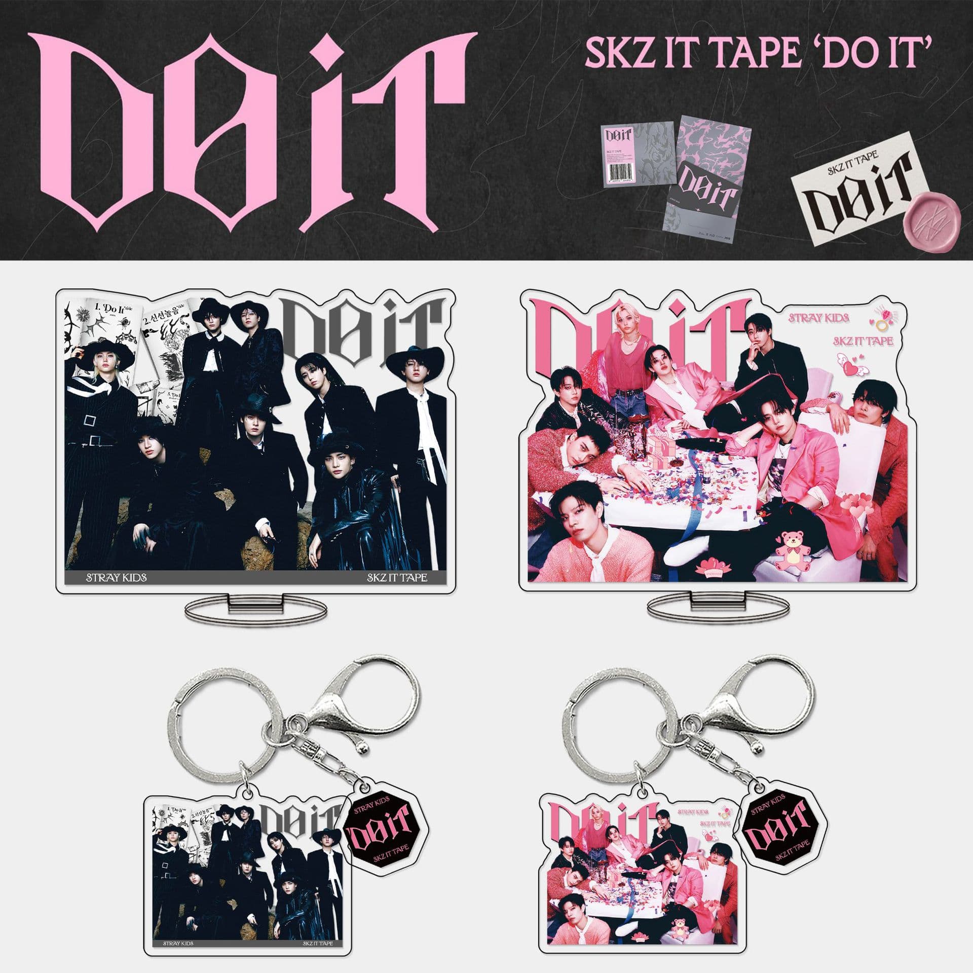 StrayKids keychain KPOP mini album DOIT star peripheral station sign acrylic stand ornaments