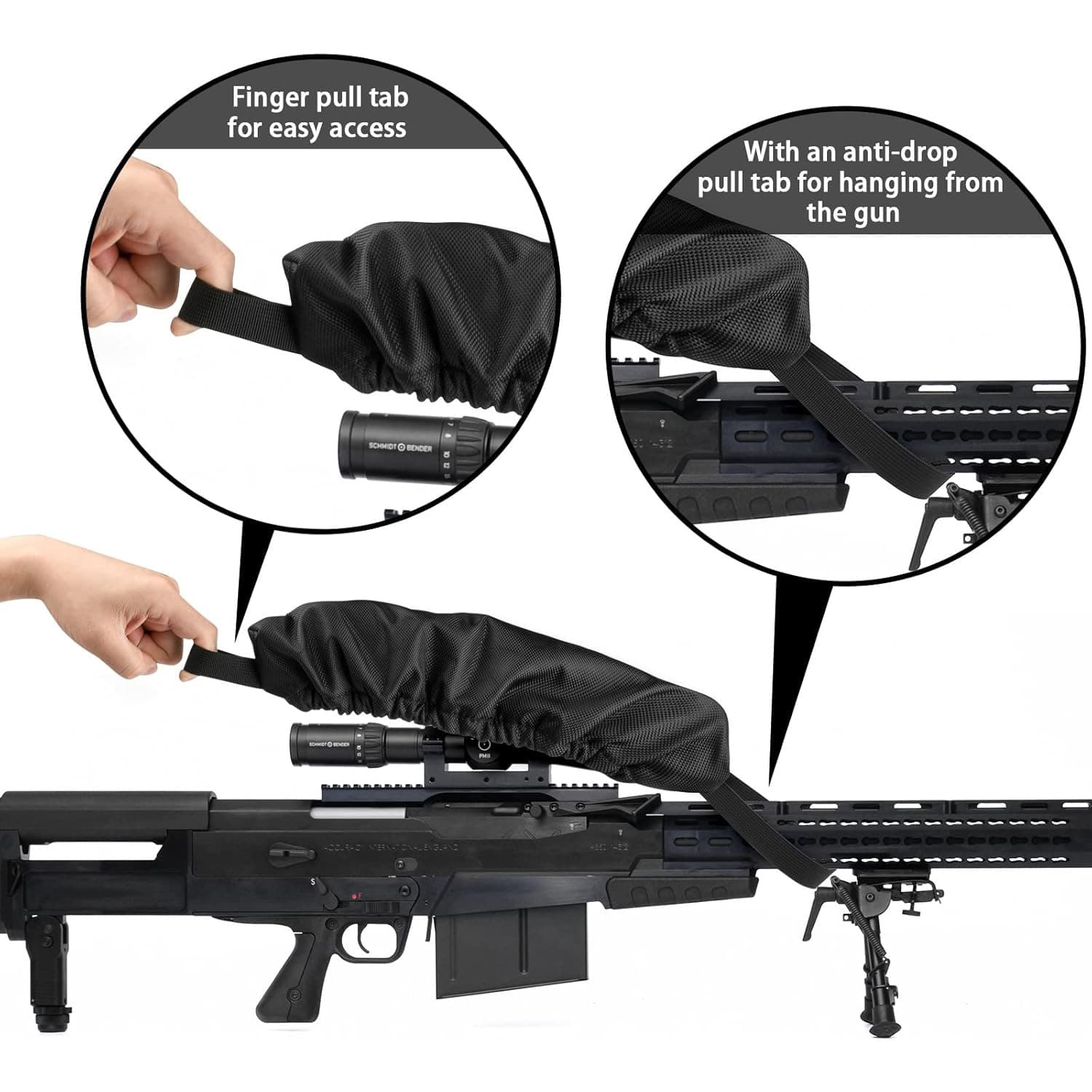Rifle Scope Lens Cover Hunting Scope Protector Sniping Scope Anti-Scratch Protective Sleeve