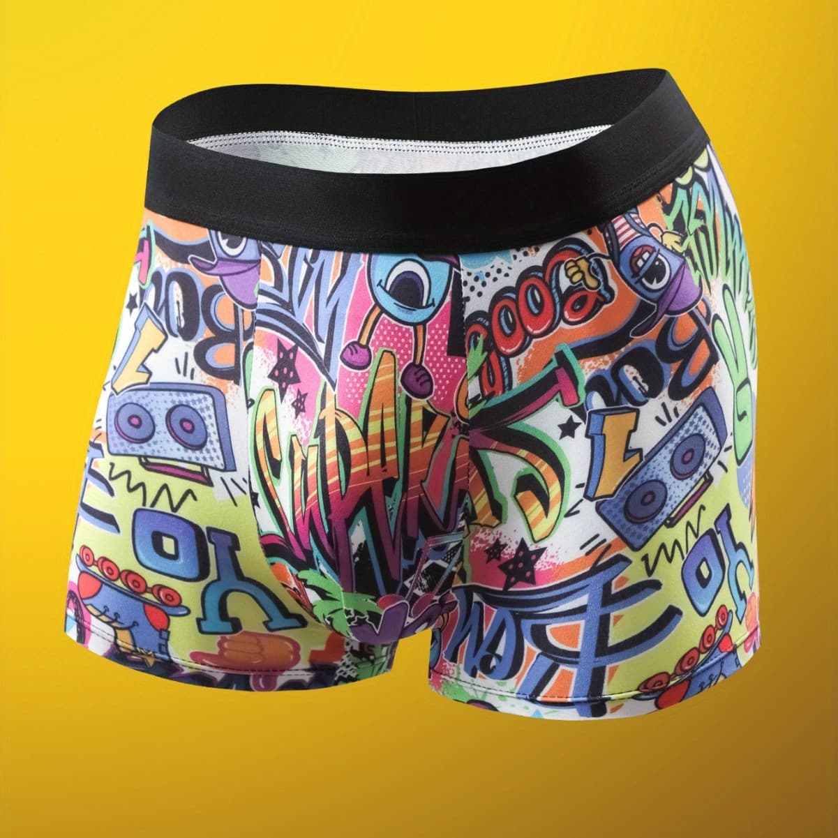 Men's Breathable Underwear Trendy Boxer Shorts Sexy Mid-Waist Flat Foot Pants Comfortable Briefs Chinese Brand Innerwear