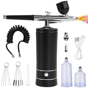 Air Compressor Kit Amazon Electric Spray Gun Airbrush for Coloring, Beauty, Nail Art, Painting, Spraying, Oxygen Infusion Device