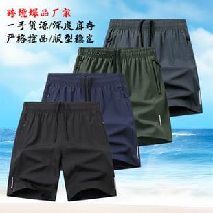Men's Summer Outdoor Shorts, Thin Ice Silk Quick-Dry Running & Fitness Pants, Loose Breathable Casual 5-Inch Shorts