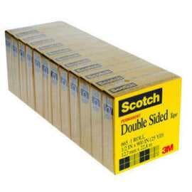 Weixia Clearance 3M Scotch Transparent Double-Sided Tape Scotch 665 Efficient Traceless Tape 12.7mm*22.8m