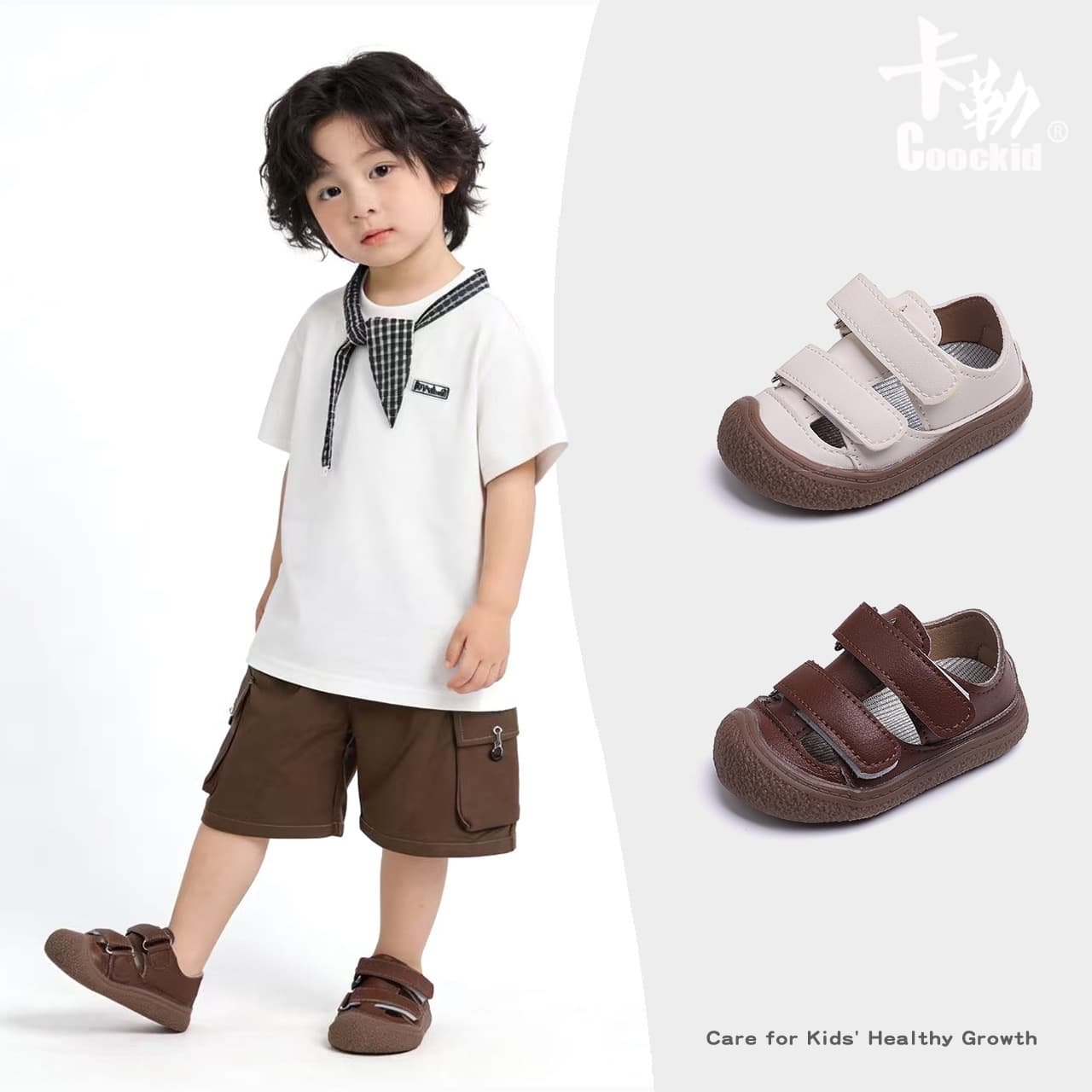 Baby Sandals 2025 Summer New Style Children's Shoes Toddler Walking Shoes Boys Girls Soft Sole Toe-Cover Beach Sandals